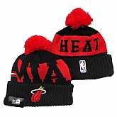 Miami Heat Team Logo Knit Hat YD (4)